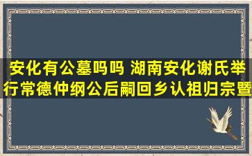 安化有公墓吗吗 湖南安化谢氏举行常德仲纲公后嗣回乡认祖归宗暨冬至祭祖活动